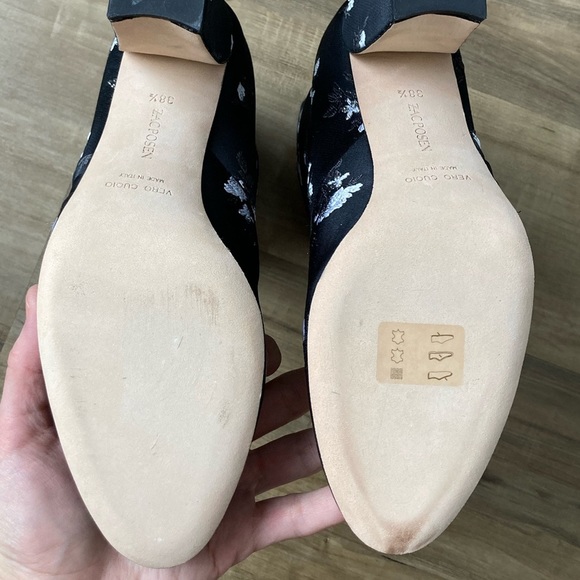 [Zac Posen] NWOB Inez Brocade Floral Block Heel Boot 38.5 - Picture 9 of 16